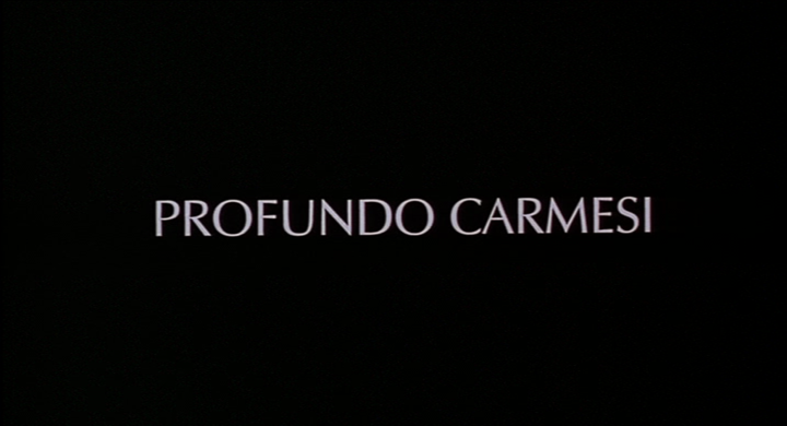 Title screen of Profundo carmesí