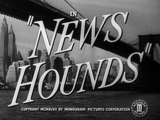 Title screen of News Hounds