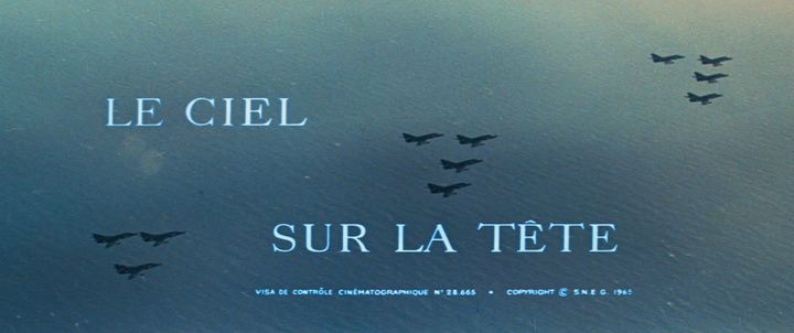 Title screen of Le ciel sur la tête