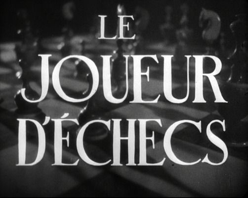 Title screen of Le joueur d'échecs