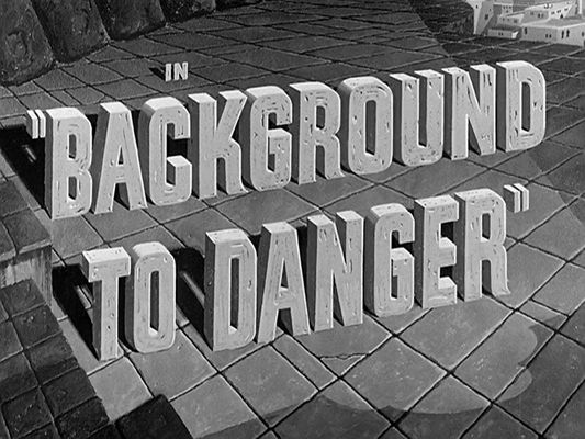 Title screen of Background to Danger