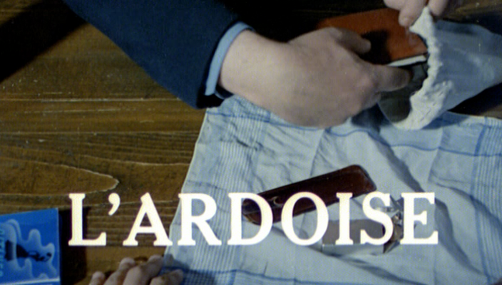 Title screen of L'ardoise