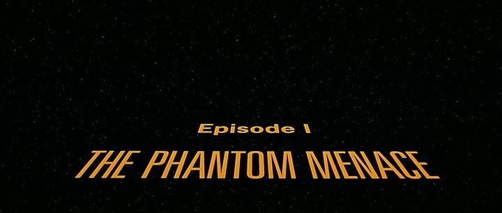 Title screen of Star Wars: Episode I - The Phantom Menace