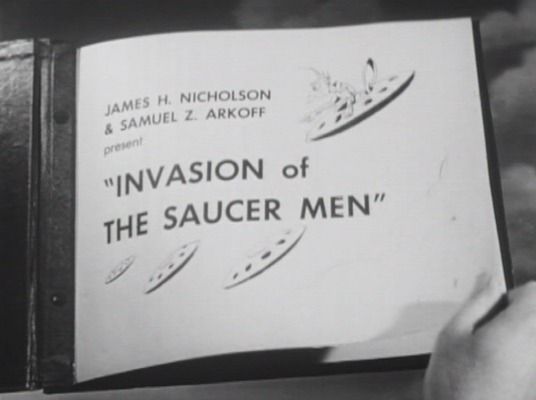 Title screen of Invasion of the Saucer Men