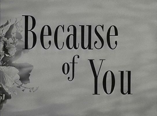 Title screen of Because of You