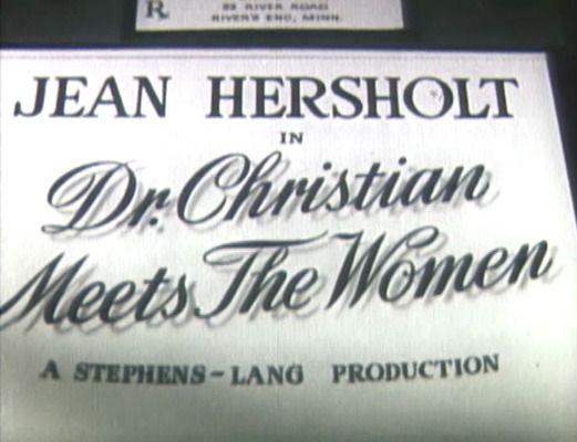 Title screen of Dr. Christian Meets the Women