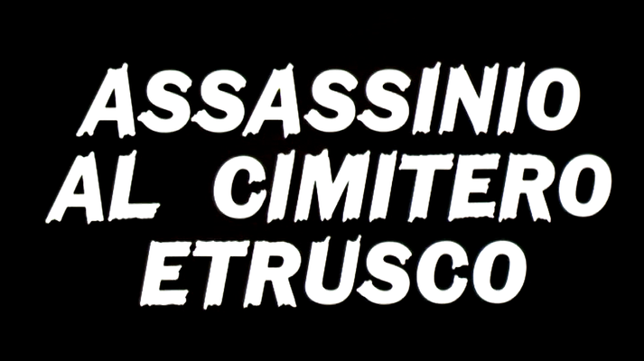 Title screen of Assassinio al cimitero etrusco