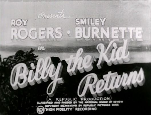 Title screen of Billy the Kid Returns