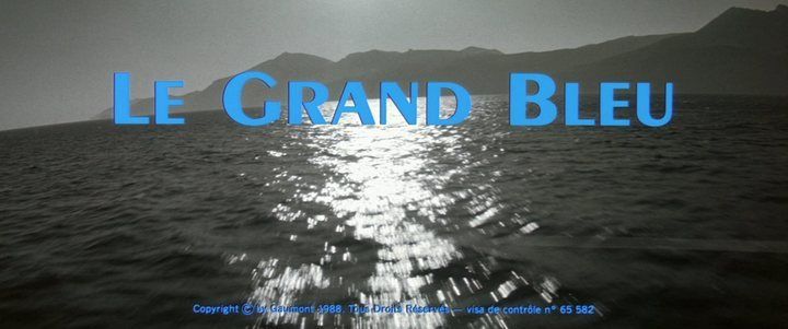 Title screen of Le grand bleu
