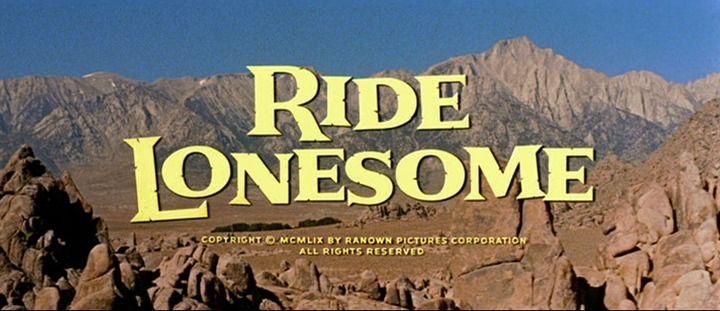 Title screen of Ride Lonesome