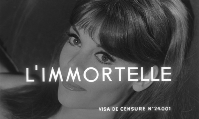 Title screen of L'immortelle