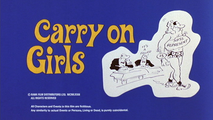 Title screen of Carry on Girls