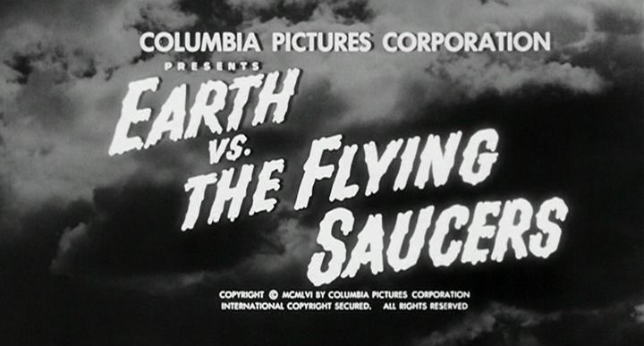 Title screen of Earth vs. the Flying Saucers