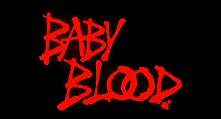 Title screen of Baby Blood