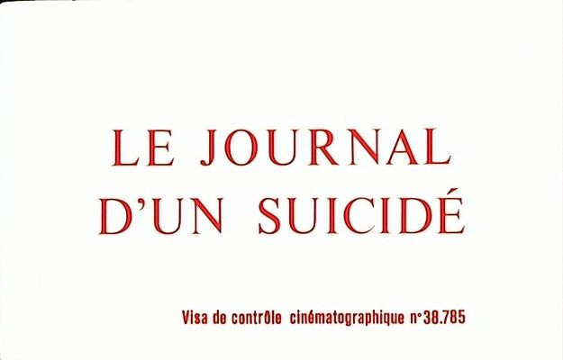 Title screen of Le journal d'un suicidé