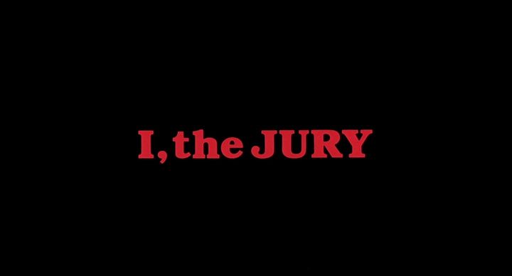 Title screen of I, the Jury