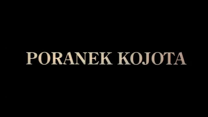Title screen of Poranek kojota