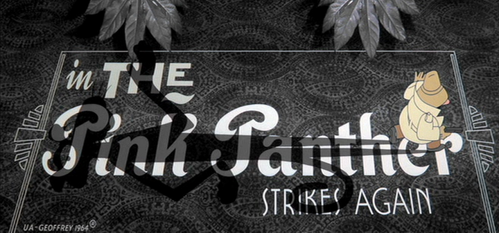 Title screen of The Pink Panther Strikes Again