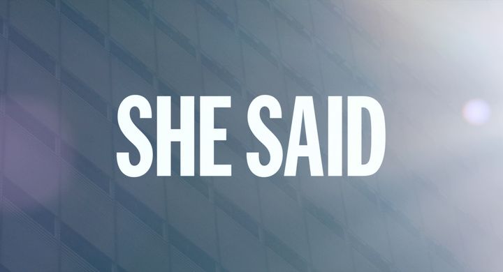 Title screen of She Said