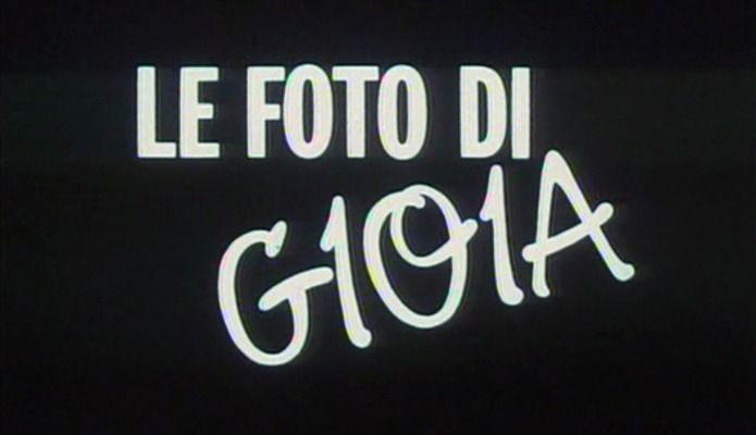 Title screen of Le foto di Gioia