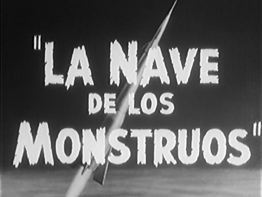 Title screen of La nave de los monstruos