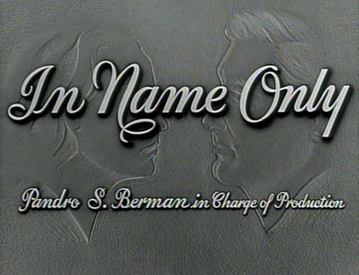 Title screen of In Name Only