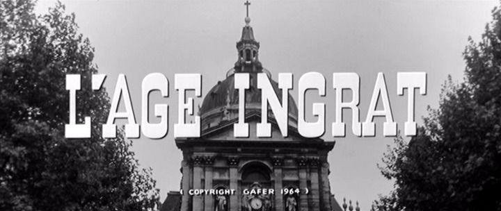 Title screen of L'âge ingrat