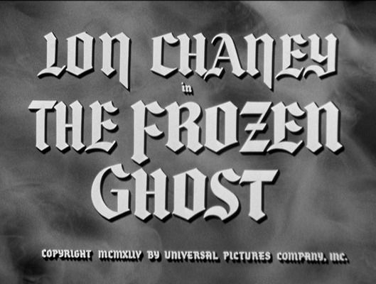 Title screen of The Frozen Ghost