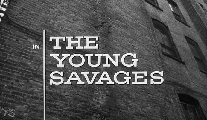 Title screen of The Young Savages