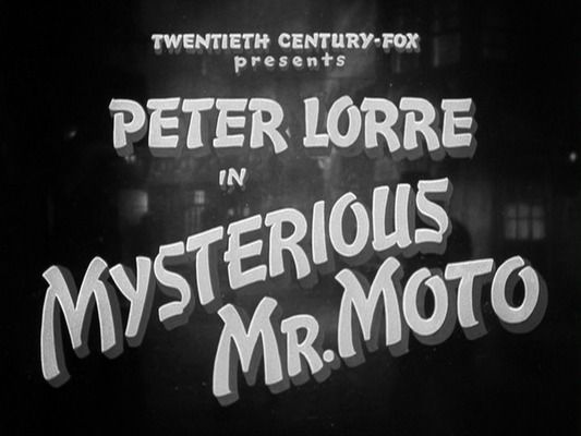 Title screen of Mysterious Mr. Moto