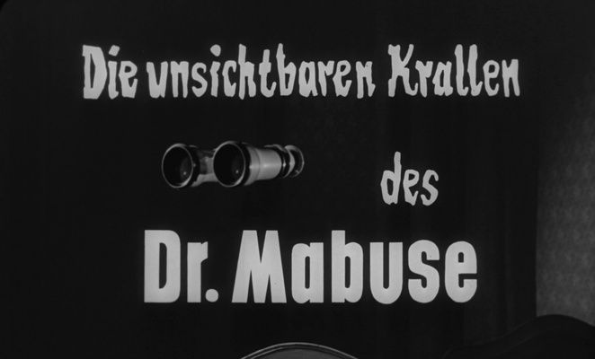 Title screen of Die unsichtbaren Krallen des Dr. Mabuse