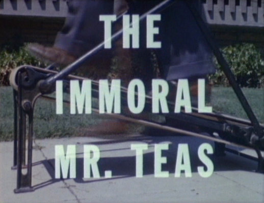 Title screen of The Immoral Mr. Teas