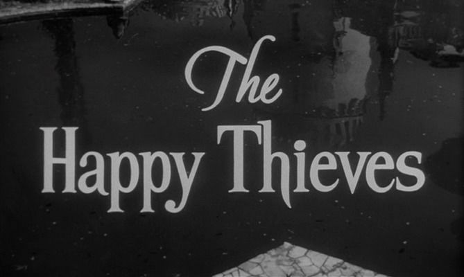 Title screen of The Happy Thieves