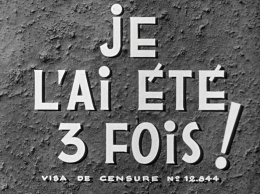 Title screen of Je l'ai été trois fois