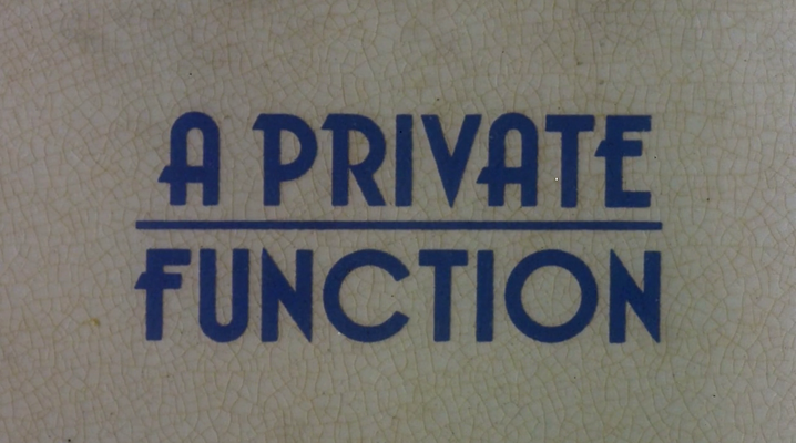 Title screen of A Private Function