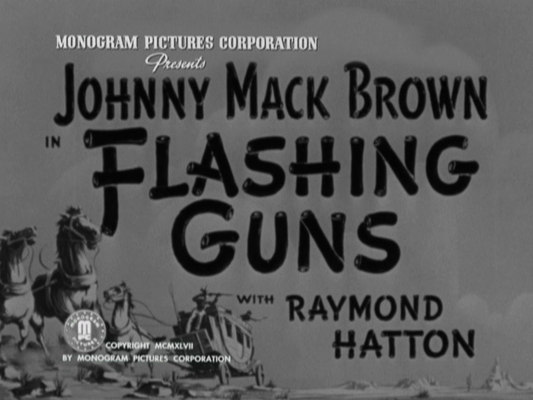Title screen of Flashing Guns