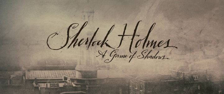 Title screen of Sherlock Holmes: A Game of Shadows