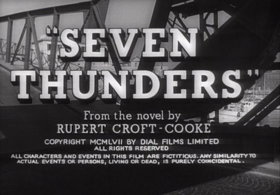 Title screen of Seven Thunders