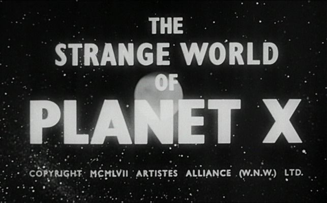 Title screen of The Strange World of Planet X