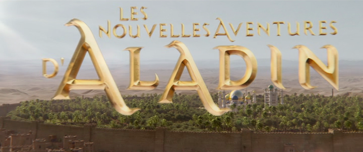Title screen of Les nouvelles aventures d'Aladin