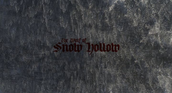 Title screen of The Wolf of Snow Hollow