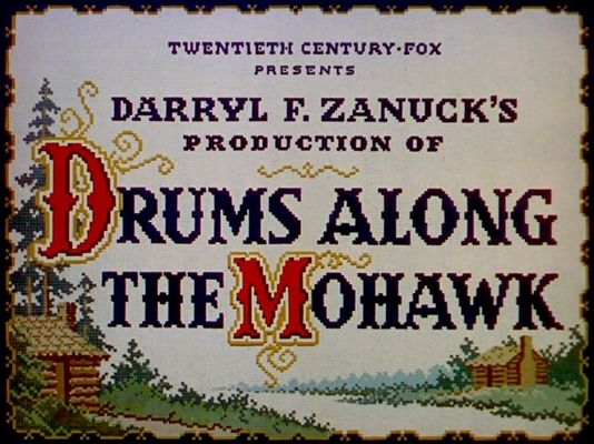Title screen of Drums Along the Mohawk