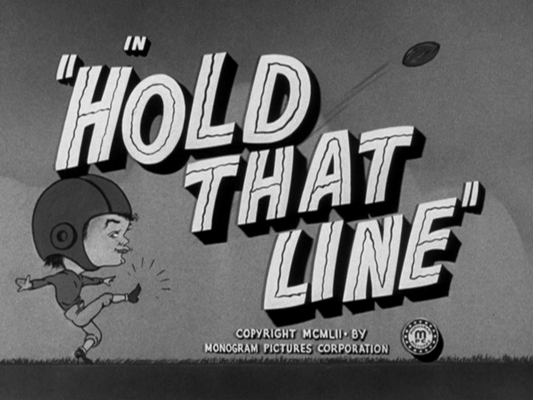 Title screen of Hold That Line