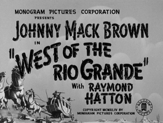 Title screen of West of the Rio Grande