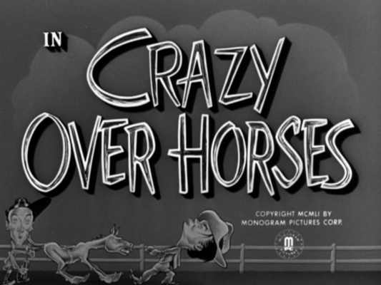 Title screen of Crazy Over Horses