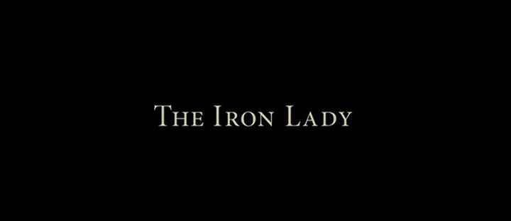 Title screen of The Iron Lady