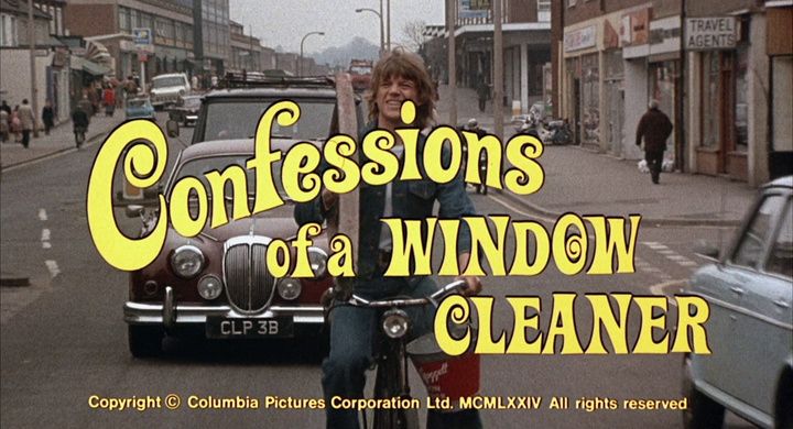 Title screen of Confessions of a Window Cleaner