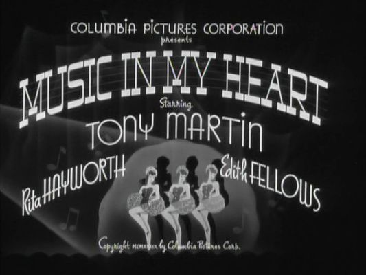 Title screen of Music in My Heart