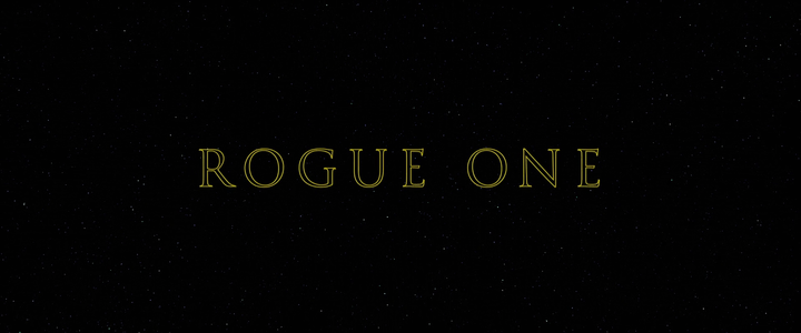 Title screen of Rogue One