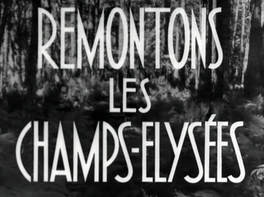 Title screen of Remontons les Champs-Élysées